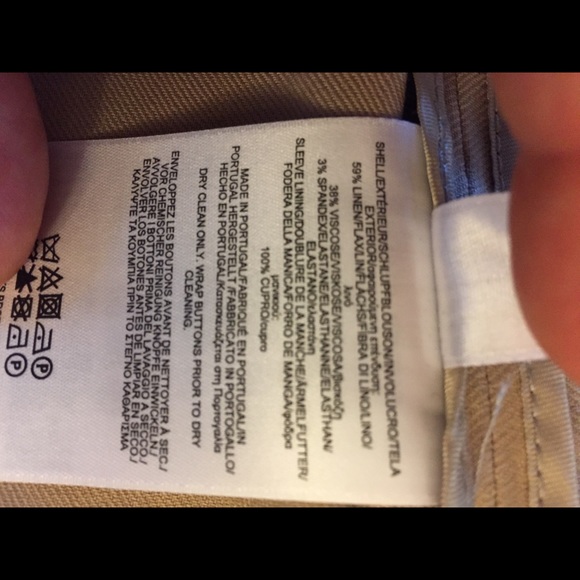 Brooks Brothers Tan Belted Linen Jacket - Picture 8 of 8